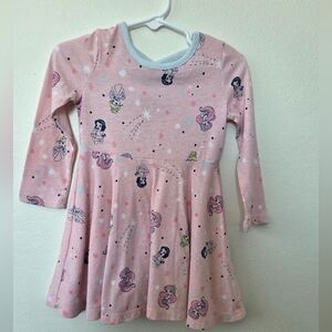 Disney Pink Casual Dress with Playful Print